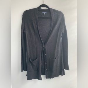 American Eagle Black Long Cardigan
